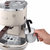 德龙（Delonghi）咖啡机 半自动咖啡机 意式浓缩 家用 复古泵压式不锈钢锅炉 ECO310 奶油白第2张高清大图