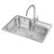 欧琳（OULIN）水槽+龙头套餐 304不锈钢洗菜盆洗碗池 厨房大单槽OLWG7549（CFX001）第2张高清大图
