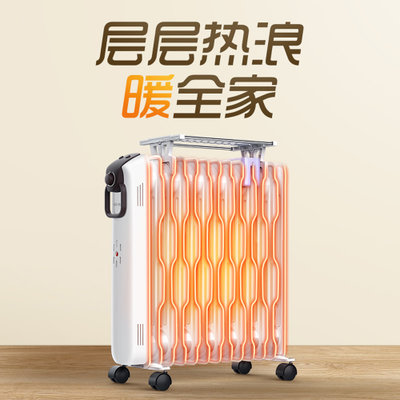 先锋（Singfun）取暖器 电暖器 电暖气家用 电油汀 13片热浪电热器 节能省电 干衣加湿 DYT-SS2