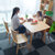 一米色彩 实木餐桌椅组合 饭桌 北欧简约现代橡胶木质原木色家具1.3米1.4米1.5M小户型桌子日式宜家家用桌椅餐厅家具 1.5米一桌六椅（颜色备注）第2张高清大图