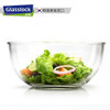 Glasslock韩国钢化玻璃冰箱沙拉保鲜盒保鲜碗沙拉碗大号家用保鲜碗冷冻专用玻璃盒圆水果保鲜盒 2L