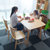 一米色彩 实木餐桌椅组合 饭桌 北欧简约现代橡胶木质原木色家具1.3米1.4米1.5M小户型桌子日式宜家家用桌椅餐厅家具 1.2米一桌四椅（颜色备注）第5张高清大图