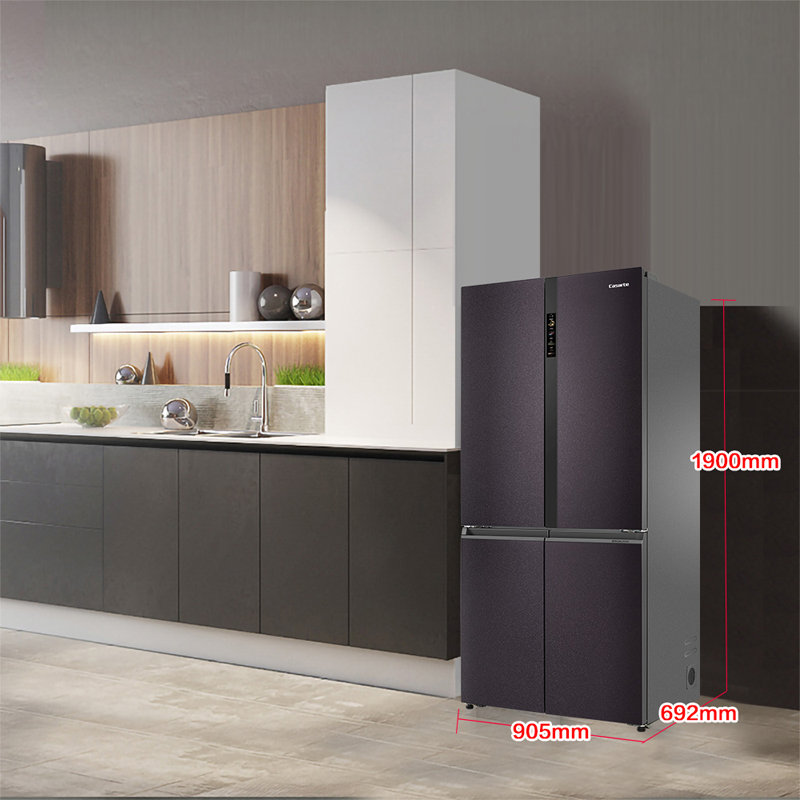 卡萨帝casarte609立升十字对开门冰箱控养保鲜bcd609wdgwu1金钻紫