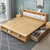 YMSC实木床1.8米床+2床头柜丨原木色第2张高清大图