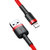 倍思（BASEUS）苹果数据线 手机充电器线USB电源线支持iphoneX/8/5/6s/7Plus/ipad 红色壳+红色线1m2.4A第3张高清大图
