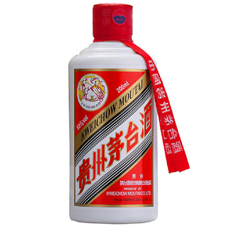 茅台53vol飞天酱香型白酒200ml