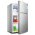 韩国现代（HYUNDAI）迷你冰箱小 冰箱小型电冰箱双门家用宿舍冷冻冷藏节能 58A116L 银色第3张高清大图
