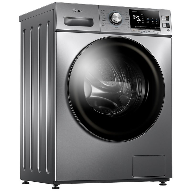美的midea10公斤滚筒洗衣机mg100gm1y巴赫银
