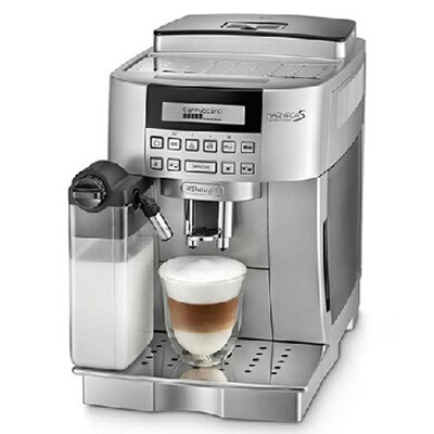 德龙 (Delonghi) ECAM22.360.S 意式全自动咖啡机 意式家 商用 循清洗 原装进口 冰河银