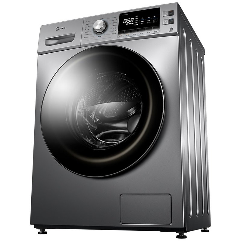 美的midea10公斤滚筒洗衣机mg100gm1y巴赫银