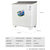 澳柯玛（AUCMA）11公斤 半自动波轮洗衣机 大容量商用家用 不锈钢内桶XPB110-2158S拉丝银第2张高清大图