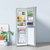 小米（MI） 186L 双门冰箱 宿舍家用小型精致简约欧式设计冰箱 BCD-186WMD铂银第6张高清大图