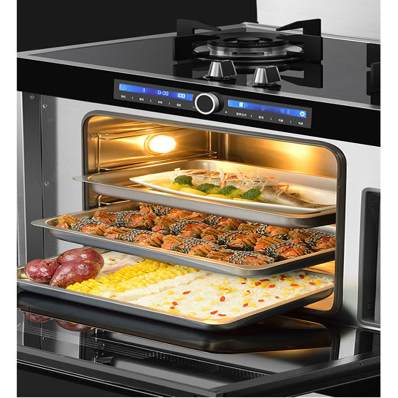 火星人集成灶64l大容量蒸箱精准温控42kw爆炒火力jjztf50bz01