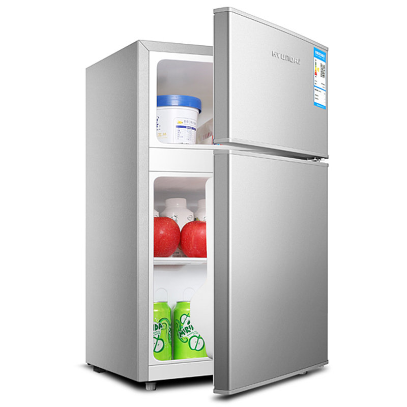 韩国现代hyundai迷你冰箱小冰箱小型电冰箱双门家用宿舍冷冻冷藏节能