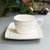 瓷时尚陶瓷咖啡杯碟套装冰花闪耀金边浮雕纯白美式咖啡杯2套第2张高清大图