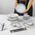 德铂 凯特琳日式和风系列22件套 陶瓷盘子餐具套装筷子碗碟盘 DEP-764第5张高清大图