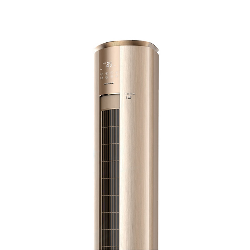 新国标格力greei铂系列三匹变频一级能效72550圆柱立式柜机空调奢华金
