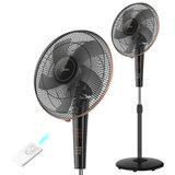 美的（Midea）FS40-13CR遥控五叶落地扇/电风扇 （5片AS航空扇叶，7.5小时定时，节能环保，安静低噪）