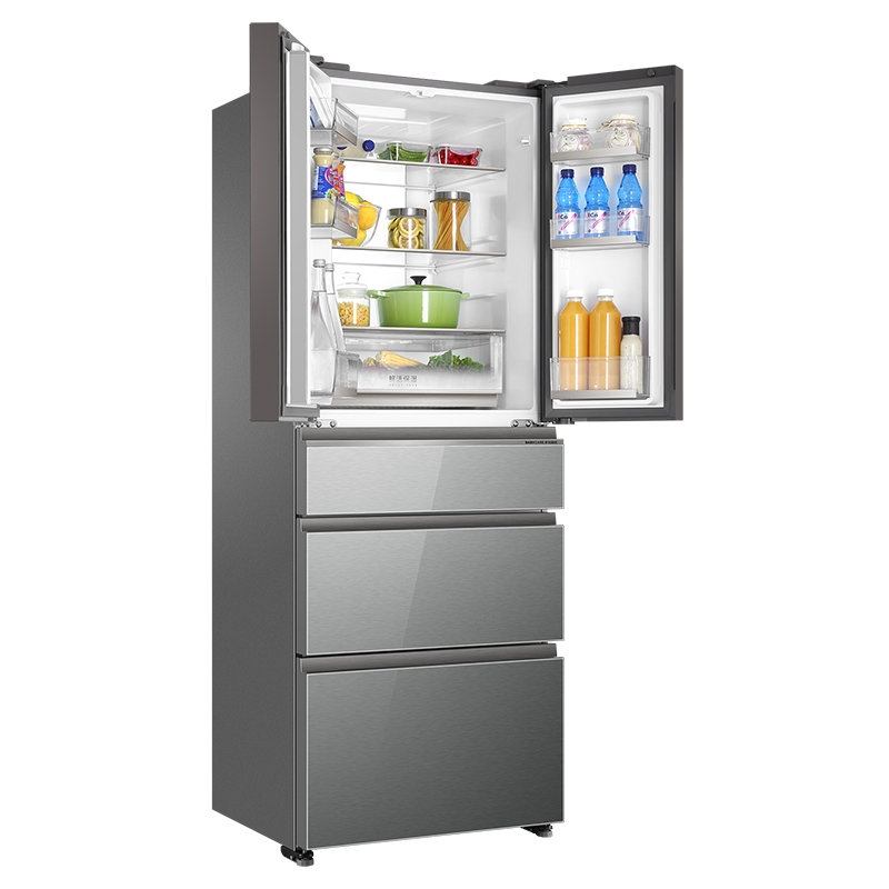 海尔haier426升五门全空间保鲜冰箱母婴功能bcd426wdcnu1圣多斯银