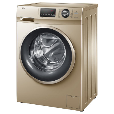 海尔haierg100108b12g10公斤滚筒洗衣机健康洗护香槟