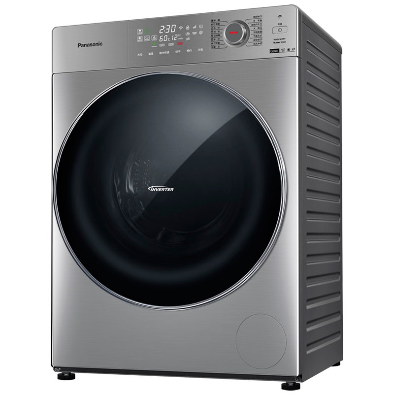 松下panasonicxqg100sd239拉丝银双温烘干双极除螨极简超薄设计洗涤