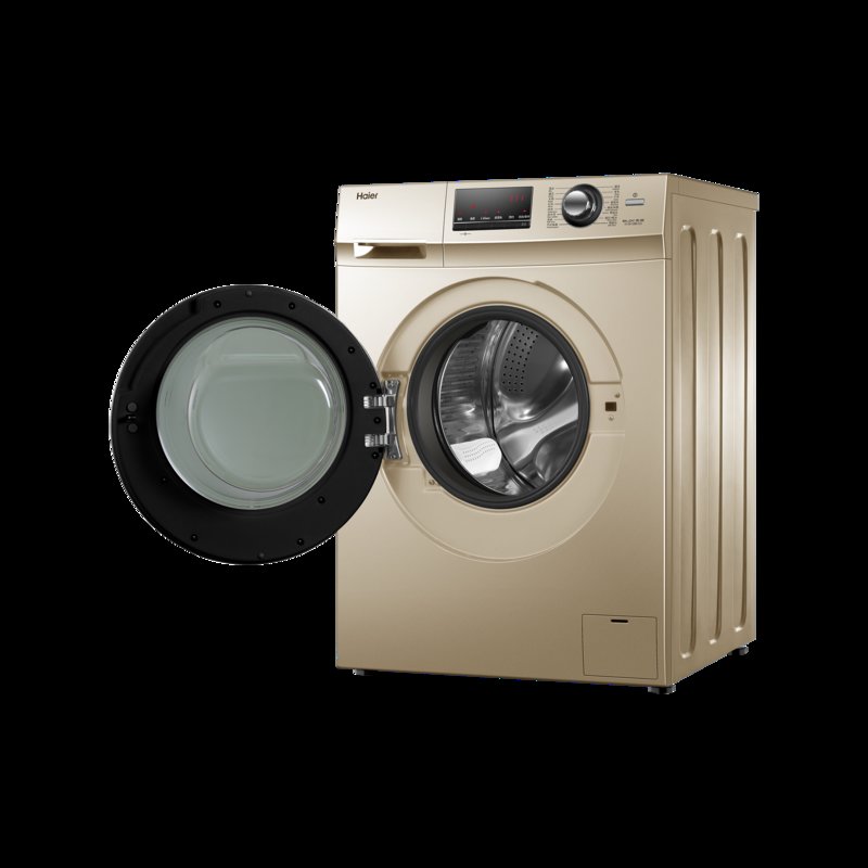 海尔haier10公斤滚筒洗衣机健康洗护变频电机g100108b12g香槟金