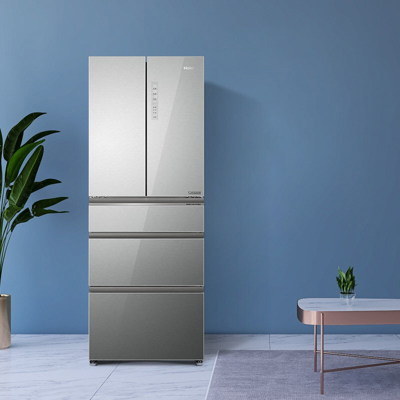 海尔haier426升五门全空间保鲜冰箱母婴功能bcd426wdcnu1圣多斯银