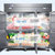 星星（XINGX）BCD-1300E 1300L 商用六门厨房冰箱 立式双温冰柜 不锈钢冷藏冷冻柜  饭店酒店冷柜 不锈钢第4张高清大图