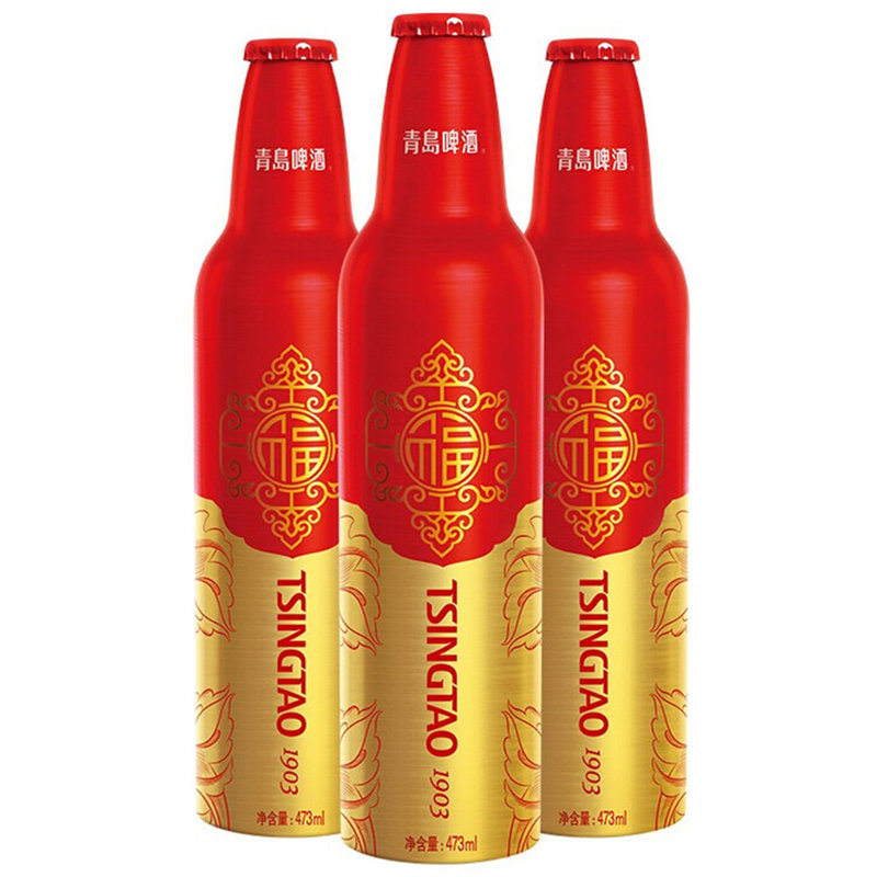 青岛啤酒鸿运当头11度啤酒355ml12瓶装整箱