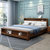 YMSC实木床1.8米床+床垫+2床头柜丨原木色第4张高清大图