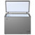 海尔(Haier)  252升 冷藏冷冻转换小型商用冷柜 无需除霜 BC/BD-252HM布朗灰第5张高清大图