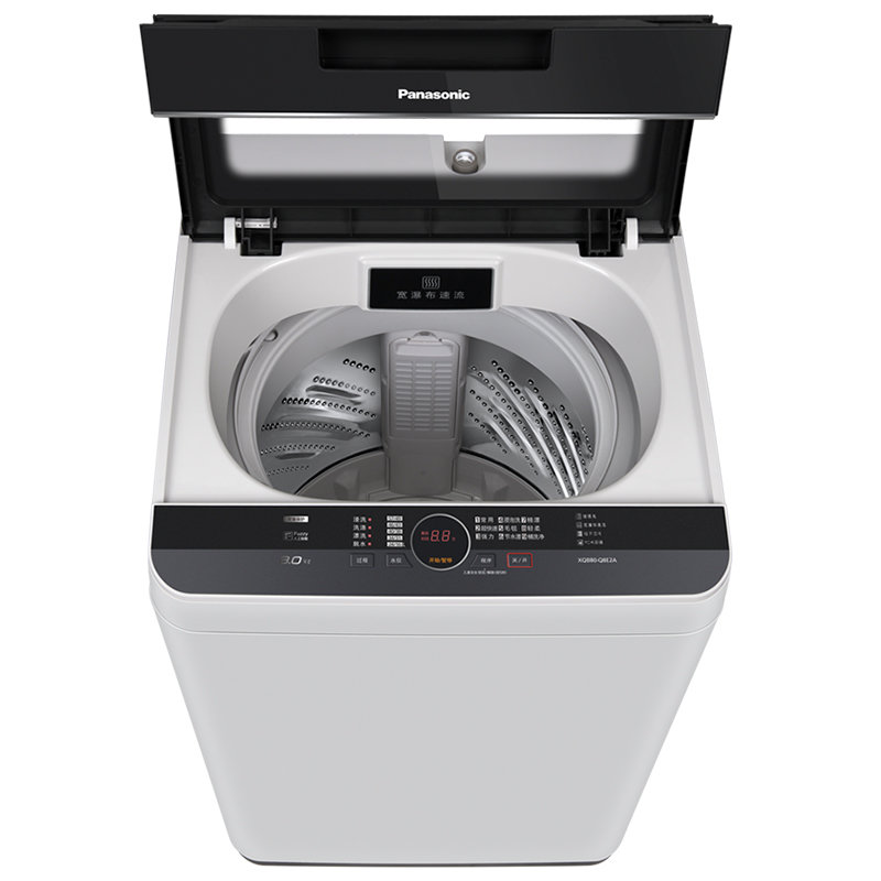 松下全自动洗衣机xqb80q8e2a灰