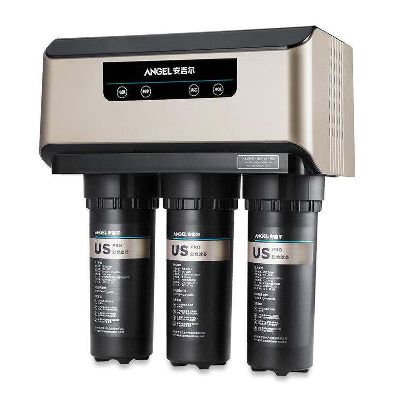 安吉尔angelj2405rob8sa6sv系净水器vpro反渗透净水机大通量直饮机黑