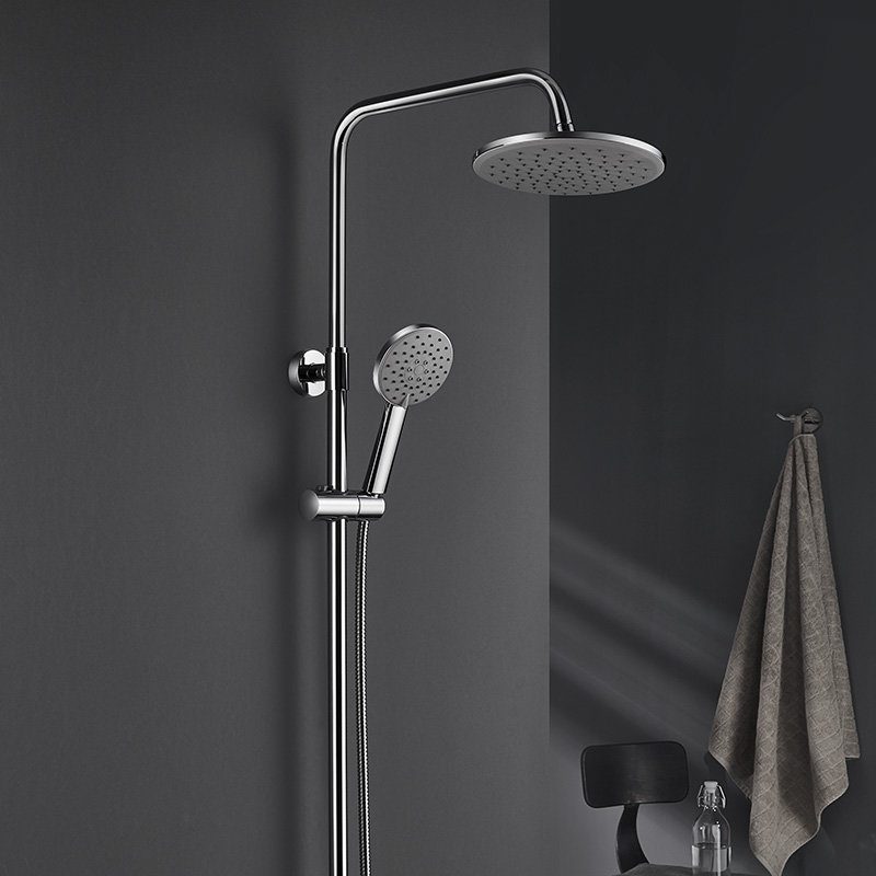 宜来卫浴三出水花洒e42043表面颜色铬