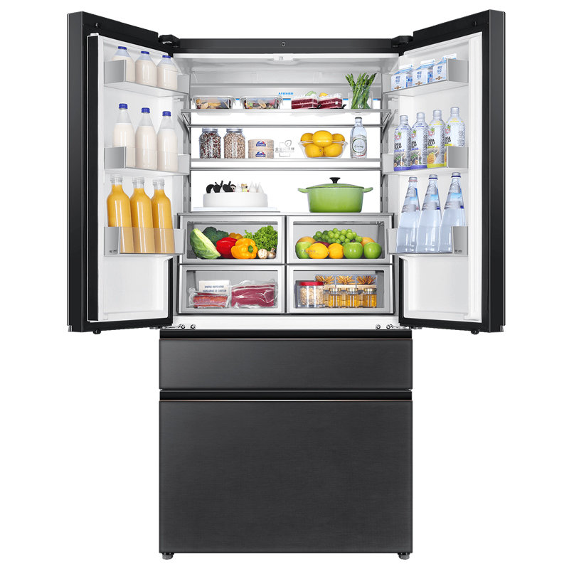 海尔haier650升法式冰箱ai智净bcd650wghfd12stu1玉墨银