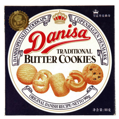 【真快乐自营】印尼进口 Danisa 皇冠丹麦曲奇饼干分享装 72g*6盒