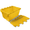 安赛瑞 23512 PC材质 600 *400 *320mm 斜插式 储物箱 2.00 个/组 (计价单位：组) 黄色