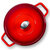 欧德罗荣耀系列24cm双耳带盖铸铁汤锅渐变红T1030622第2张高清大图