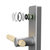 VOC智能锁AX/Z银室内指纹锁卧室房门锁现代简约日式家用电子锁具第2张高清大图